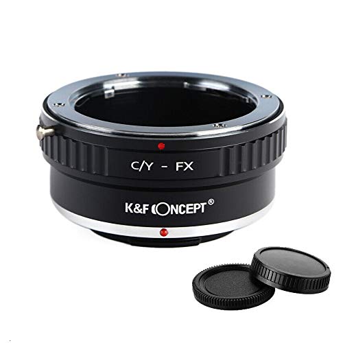 K&F Concept Lens Adapter Ring for Contax Yashica CY to Fuji X Fujifilm X FX Mount X-A1 X-A10 X-A20 X-A2 X-A3 X-A5 X-M1 X-E1 X-E2 X-E2S X-E3 X-T1 X-T2 X-T3 X-T10 X-T20 X-T30 X-T100 X-Pro1 X-Pro2 X-H1
