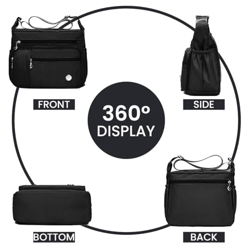 Image of PALAY Women Shoulder Handbag Roomy Multiple Pockets Bag Ladies Crossbody Purse Fashion Tote Top Handle Satchel