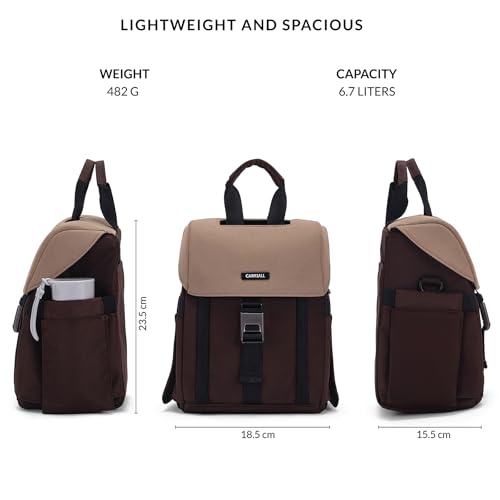 Image of Carriall Nova Meal Bag - Brown Lunch Bag /Tiffin Bag for Daily Use, Office, College, School, Travel & Picnic | Easy to Clean & Easy to Carry | 6.7 L Storage Capacity | For Men, Women, Boys & Girls