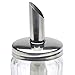 KitchenCraft Cafe Sugar Dispenser, Retro Style, Glass, 7 x 7 x 13.5cm