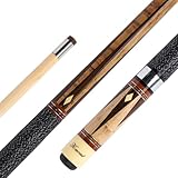 Stradivari Billard-Queue „Karat“ | 2-teilig | Bergahorn Oberteil, Irish-Linen Griff | Inkl. Gewichtsringe | Verschiedene Designs | 550-640 g Gewicht | Pool Queue