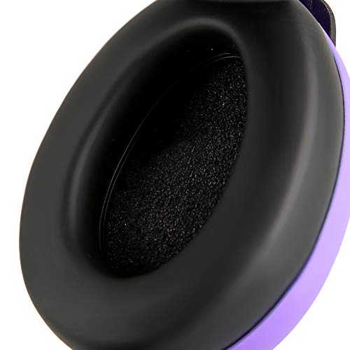 GOWENIC Sleep Hearing Protection Earmuff, Foldable Design Noise Cancelling Earmuffs for Children Baby, Adjustable Headband Quiet Ear Protector for Toddler Indoor Outdoor Use (Purple) - Image 3