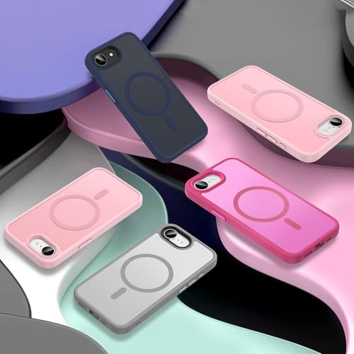 Coque iPhone 17e et 16e antichoc grise semi-transparente avec protection écran