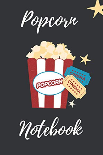 Popcorn notebook: Cute popcorn lovers notebook journal or diary for boys & man and nice gift