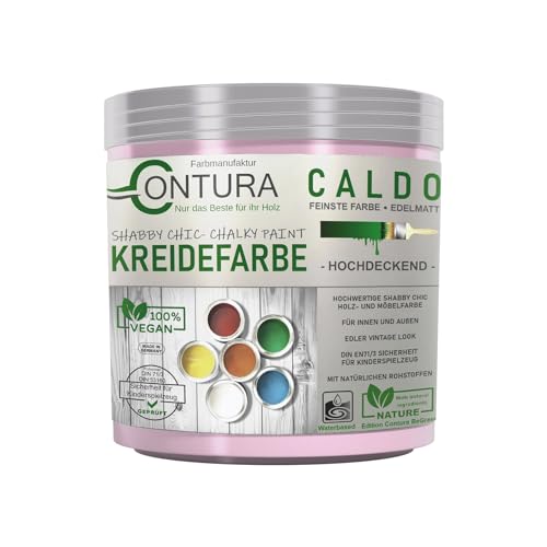 Contura BeGreen 250ml. Kreidefarbe Shabby Chic Möbellack Lack Möbel Farbe Holzlack Natur (07 Girls Rosa)