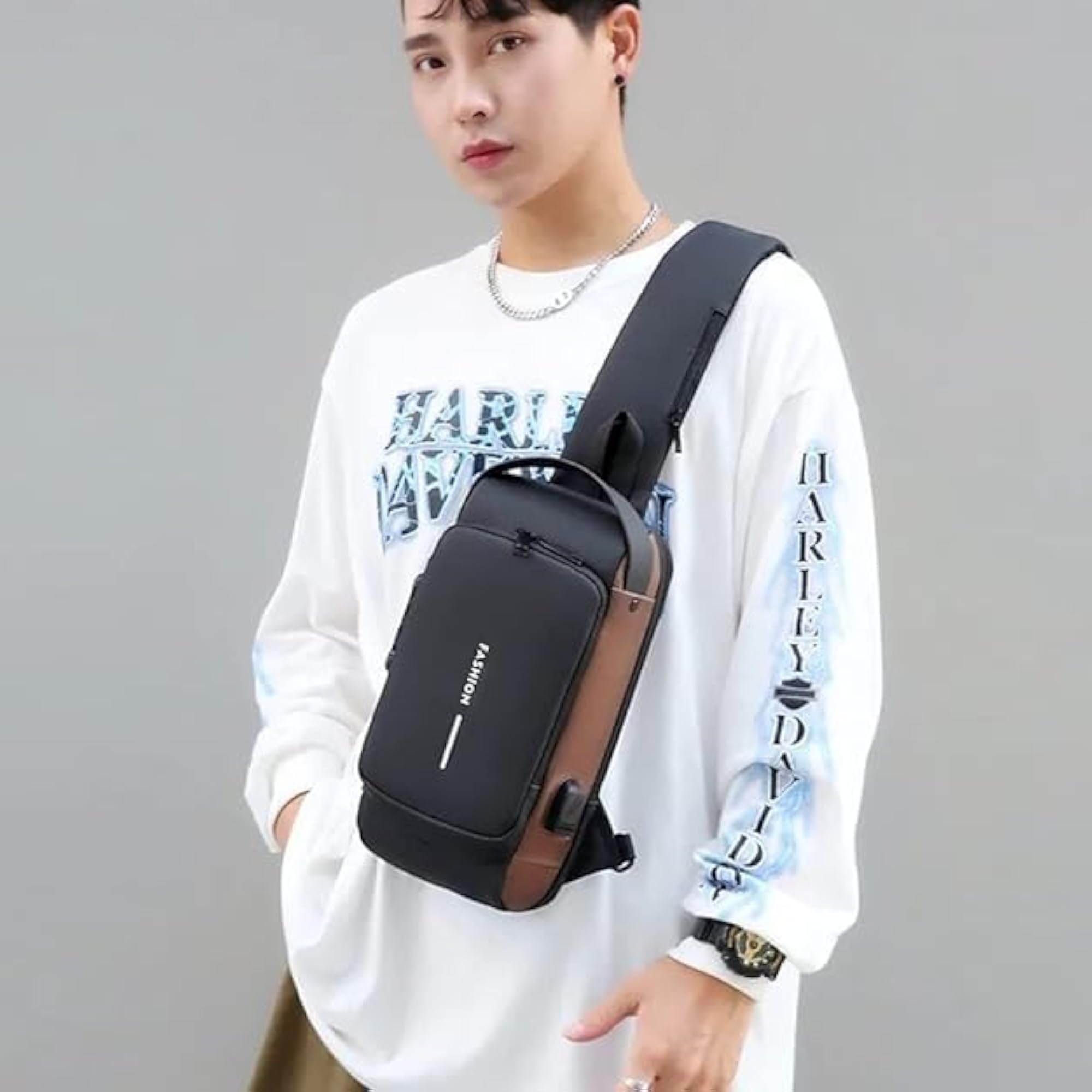 Lightweight Travel Side Messenger Bag with Adjustable Strap