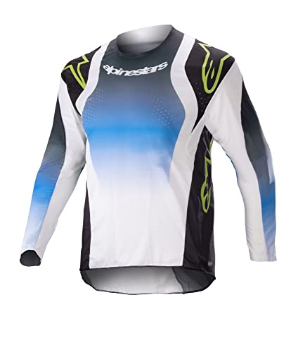 Alpinestars 3730823-9702-XS: Kids Racer Push Jersey Nightlife Blue/White Xs