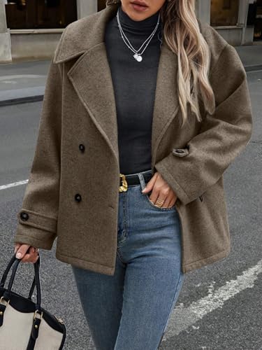 Stylish Coffee Brown Womens Casual Coat: Your Go-To Fall & Winter Jacket in X-Large - Image 5