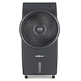 Fácil e intuitivo: panel de control con botones y LED con indicador de estado en la parte superior del dispositivo, todas las funciones accesibles también con el mando a distancia. Función de oscilación a modo de una turbina. 3 modos de funcionamiento: normal, naturaleza y nocturno. 