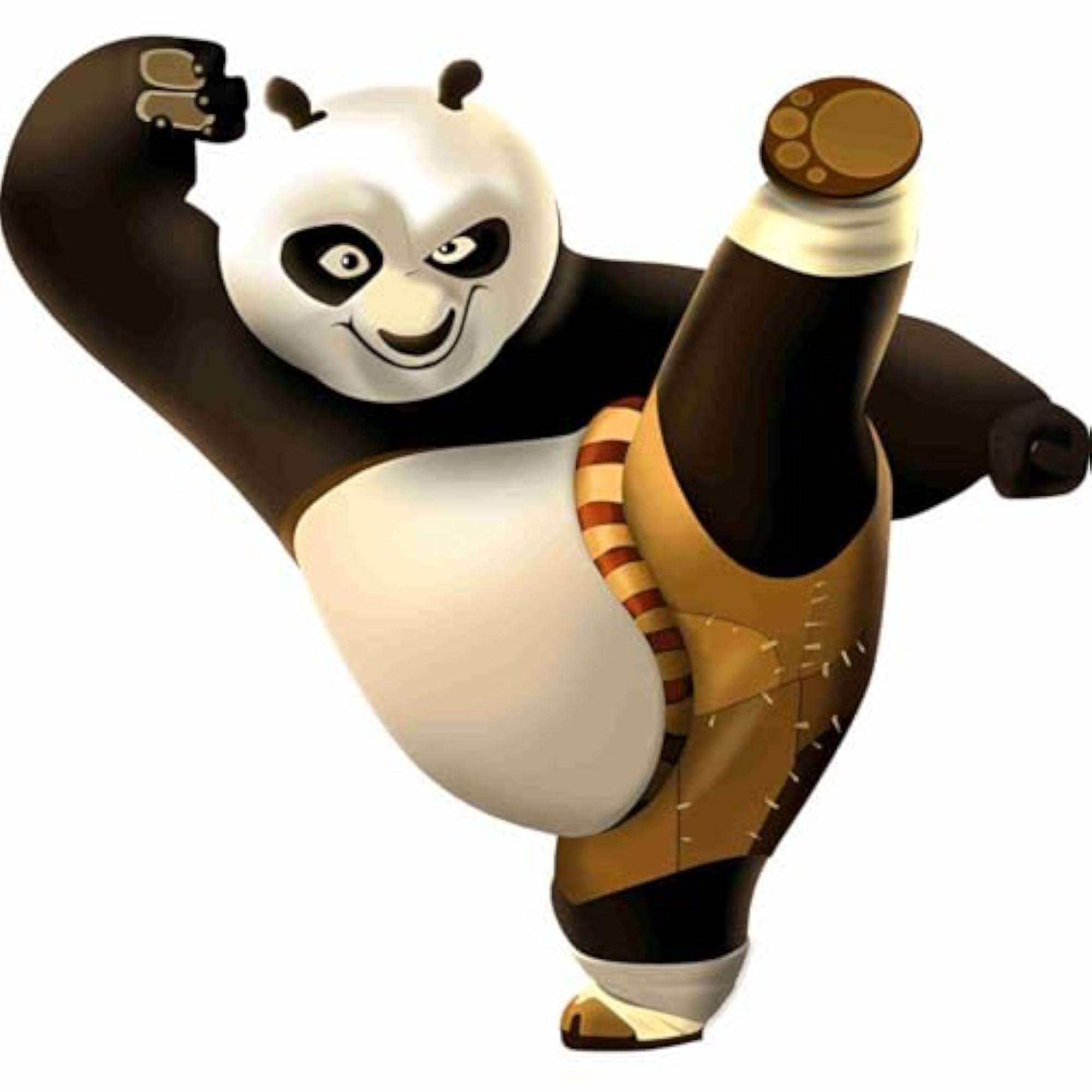 Kungfu Theme Cartoon Panda Wall Sticker