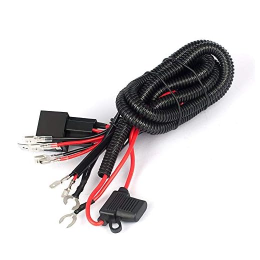 Somaer 12V Horn Wiring Harness Kit For Car Truck Grille Mount Blast Tone Horns(Horn Not Inclueded)