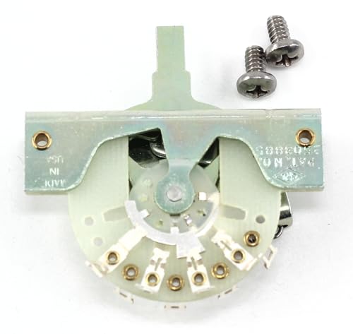 CRL 5-Way Blade Switch for Stratocaster/Telecaster Pickup Selector Switch - w/Mounting Screws