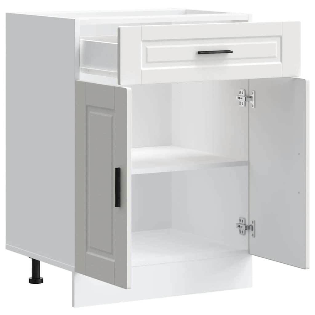 Armoire de cuisine Porto blanc bois d ingénierie