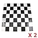 Checker Checkerboard Racing Flag Vinyl Stickers for Mini Cooper Side Mirrors Cover (Left & Right)