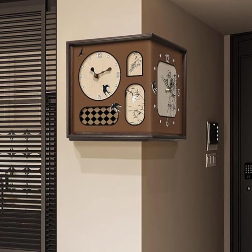 Horloge murale d'angle à échelle numérique avec affichage LED double face - 3