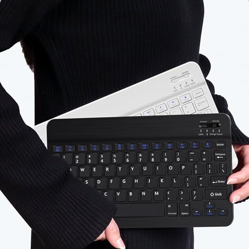 Image of Bluetooth Keyboard and Mouse Combo for iPad, 10 inch Wireless Keyboard & Mouse, Ultra-Slim Portable Rechargeable Keyboard for iPad Pro Air Mini iPhone Samsung Tablet, iPhone15 /14 /13 Pro