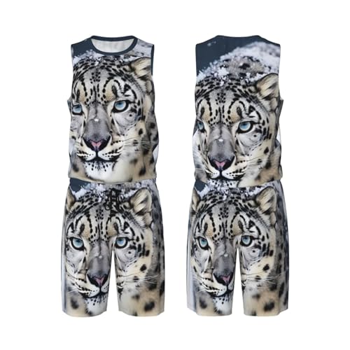 Maillot de basketball pour entraînement en club Snow Leopard ensemble short gilet