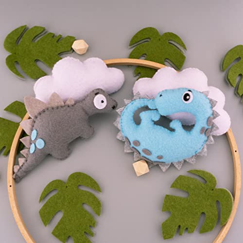 Nicepoch Dinosaur Baby Crib Mobile For Baby Boys & Girls - Dinosaur Jurassic Theme Nursery Mobiles For Crib - Bassinet Mobile With Extension Arm Holder - Nursery Room Decor #TOP5