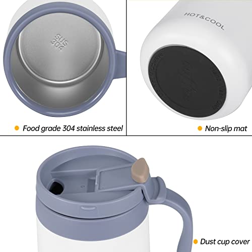 Wujomz Gifts For Mom Dad Grandma Grandpa, Dad Mug And Mom Mug, Christmas Gifts, Stocking Stuffers For Women Men Him Her From Daughter Son, Gift Ideas Insulated Coffee Mug With Handle And Lid #TOP3