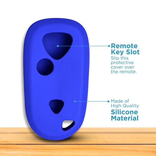 Keyless2Go Replacement For New Silicone Cover Protective Case For Remote Key Fobs With Fcc E4Eg8D-444H-A - Blue #TOP3