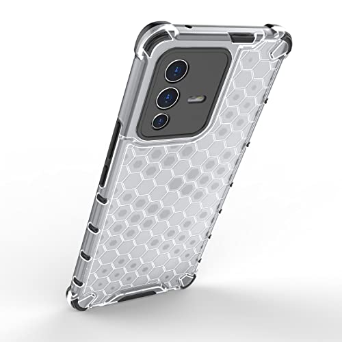 Image of Glasgow Back Case Cover Designed for Vivo V23 Pro 5G - Transparent