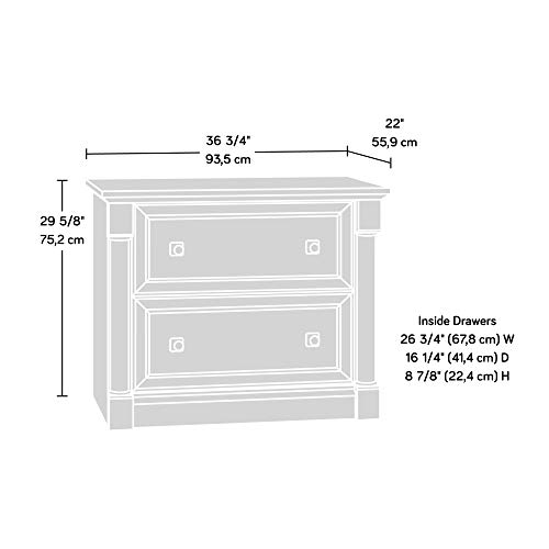 image for Sauder Palladia 2 Drawer File Cabinet, Lateral Filing Cabinets for Hom