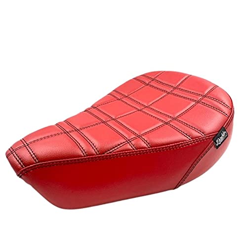 Diabolus z_X[p[JuC125pV[g[CA08] Diablo Custom Works Decorative Seat Square Grid Red leather material For C125 2018-2021