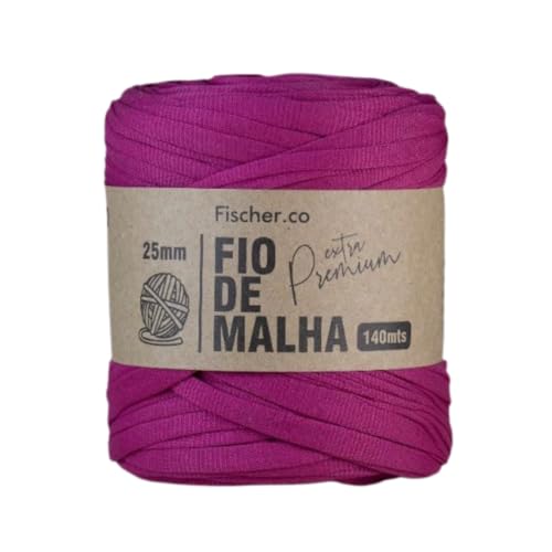 Fio de Malha Extra Premium Fischer 25mm x Rolo com 140m - 82 FUCSIA