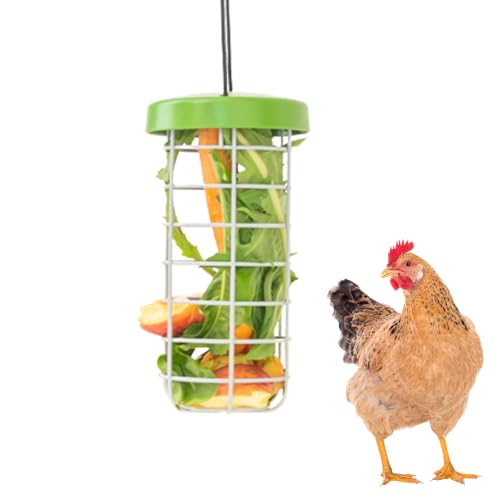 Image of Omlet Caddi Chicken Treat Holder | Attaches Easily to Any Chicken Run | Durable and Practical | Fresh and Healthy Chicken Feeder | Interactive Fun for Your Chickens