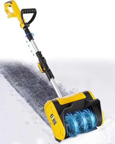 TAIRDA 10-Inch Snow Shovel Compatible for dewalt 20v Battery(NO Battery), Cordless Electric Snow Shovel with 10in. Width, 6in. Depth, 20FT Throw Distance,Snow Blower for Patio Deck Driveway(Bare Tool)