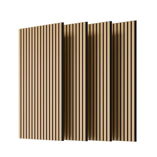 Acoustic Wood Slat Panels (4-Pack) - 45