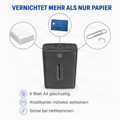 Destructeur de documents HP One Shred 6CC coupe croisée P 4 6 feuilles - vue 4