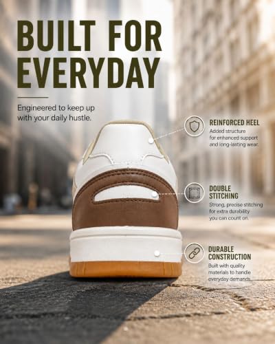 Image of HAUX Stylish Casual Mid Top Sneaker and Trendy Shoes with Laces for Men & Boys, Perfect, College, Parties and Outings, Lightweight, Comfortable, and Durable for All-Day Use, Cushioned Sole for Walking and Outdoor Styling
