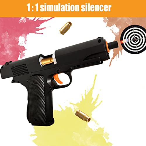 Toy Gun Soft Bullet, Shell Ejecting Cool Toys Pistol, Toy Foam Blaster Shooting Games Educational Model Toy Guns Gifts For Kids Boys Girls Birthday Christmas #TOP6