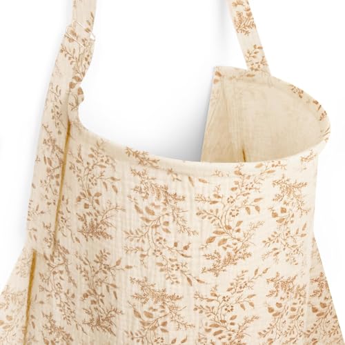 Image of MEXXI Muslin Nursing Cover for Breastfeeding, Breathable Breastfeeding Cover for Women, Lightweight Nursing Blanket with Arch Neckline