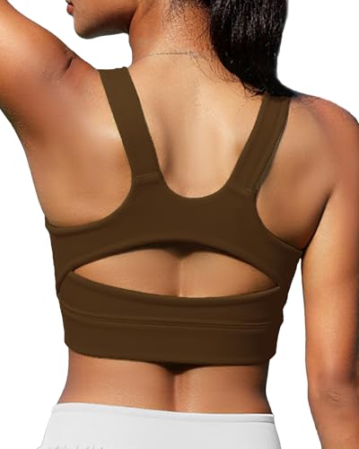 High Impact Womens Sports Bras Hight Support Racerback Workout Tops Gym Athletic Yoga Running Padded Tanks for Girls