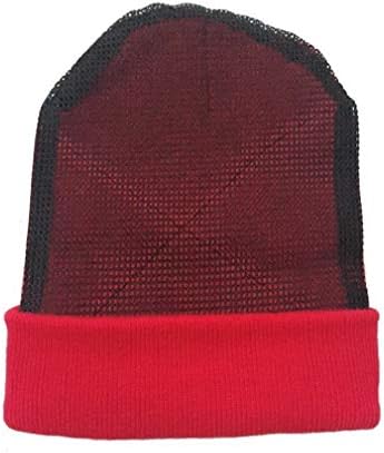 HUIBD Bboy Headspin Beanies Knitted Spin Hat Breaking Dance Spinhead Beanie Cotton Breakin's Spin Cap Black Red