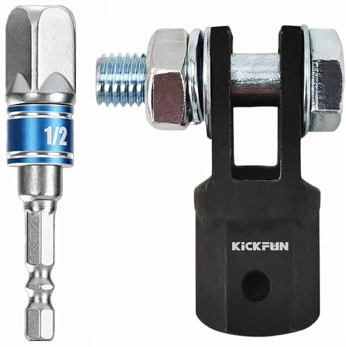 Image of 1 /2 inch Scissor Jack Adapter for Use with 1 /2 Inch Drive /Impact Drills /Ratchet or Standard Drive Sockets or 13 /16 Inch Lug Wrench /Tire Iron or Socket /Easy Lifting