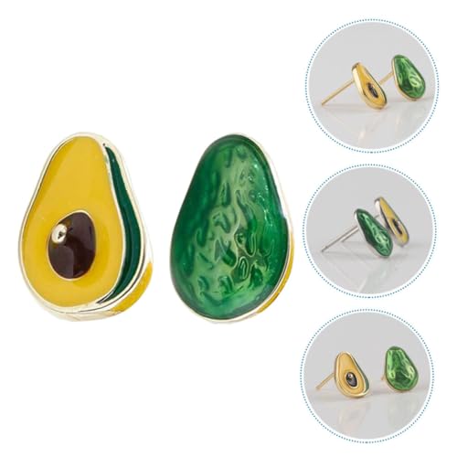 Pendientes de aguacate verdes Gatuida con 2 piezas de joyería de frutas 4