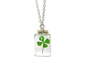 Lucky 4-Leaf Pendant Necklace: A Touch of Irish Charm for St. Patrick's Day