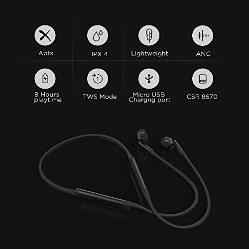 Libratone Track+ Wireless Active Noise Cancelling Headphones, Bluetooth 4.2 W/Mic, Ipx4 Waterproof, Apt-X And Aac Codec, Premium Low-Latency Audio And Video Earbuds, 8H Playtime (Stormy Black) #TOP3