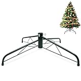TIKTALK Weihnachtsbaumständer 60 cm - Extra Großer Christbaumständer mit 3.2 cm Bohrung- dickere Ausführung Der dreieckige Stützrahmen erhöht die Stabilität- Ständer für Weihnachtsbäume bis 250 cm