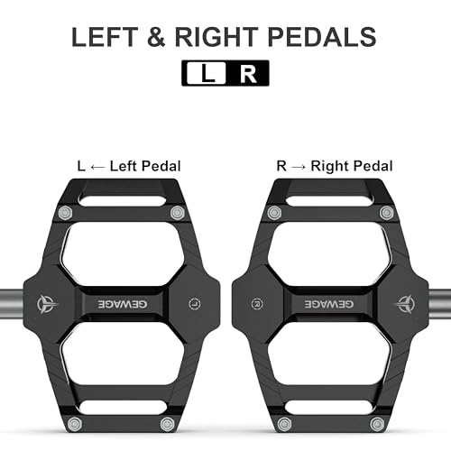 Pédales de vélo CNC en aluminium Gewage ultra légères et durables - 4