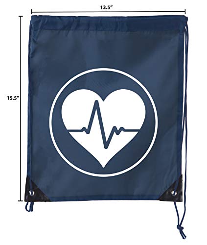 Image of Mato & Hash First Aid Backpack Drawstring Medical Bag for Emergencies or Epi Pen & Medicine - 3PK Navy CA2500FirstAid S3