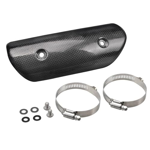 Bouclier thermique moto carbone et couvercle de silencieux echappement BMW S1000RR