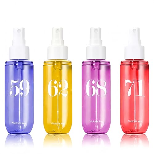 4PCS Parfum, Women's Bodyspray, Body Splash für Frauen, Body Spray, Lang Anhaltender Duftspray, Feuchtigkeitsspendende Befeuchtet Haut, 4 * 90ml