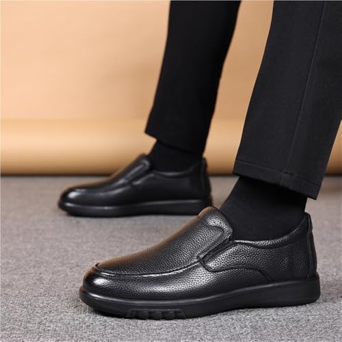 Men's Vintage Shoes Suede Vamp Uniform Wedding Solid Color Classic Party Wedding Non Slip Block Heel Anti-Slip Casual Slip-on2
