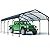 Polar Aurora 12x20 FT Metal Carport, Car Port with Enhanced Base Heavy Duty Garage Outdoor Galvanized Car Shelter, for Car, Boats and Truck