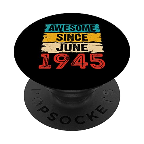 Regalos de 78 años impresionantes desde junio de 1945 PopSockets PopGrip Intercambiable