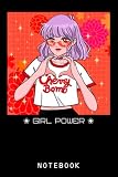Aesthetic Girl Power Egirl Feminist Anime Indie Harajuku Alt Notebook: Lined 6 x 9 120 Pages College Ruled Notebook | Cute Anime Girl Notepad Diary or Journal | Gift for All Anime Lovers